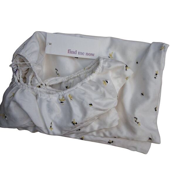 NWT Find Me Now Ruffle Cotton Floral Shoulder Bag - F6 - Picture 5 of 5